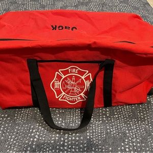 Kids Firefighter Duffel Bag with Jack embroidered